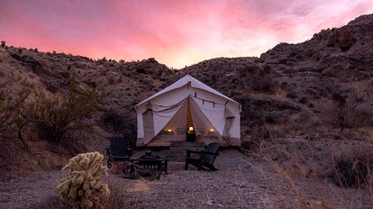 Serene Cozy Tent with Spectacular Desert and Sunset Views in Nevada - glamping.directory
