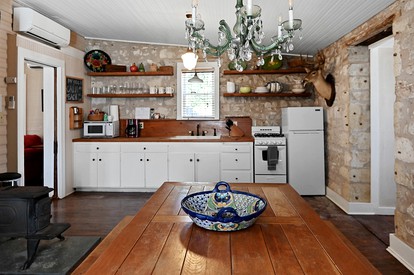 Historic Cabin in the Heart of Ferdericksburg For a Romantic Getaway with Hot-Tub, Texas Country - Fredericksburg, Texas - glamping.directory
