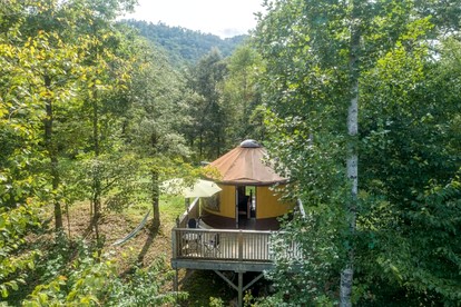 Charming Yurt Getaway on the Edge of the Nantahala Forest, North Carolina - Cullowhee, North Carolina - glamping.directory