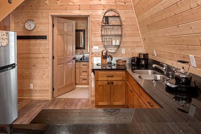 Incredible Sunset at Beachfront Glamping Cabin on Private, Herron Island with Fire Pit and Kayaking near Olympia, Washington - Lakebay, Washington - glamping.directory