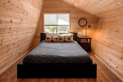 Incredible Sunset at Beachfront Glamping Cabin on Private, Herron Island with Fire Pit and Kayaking near Olympia, Washington - Lakebay, Washington - glamping.directory