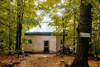 Floating Island Cabin in Monmouth, ME - Monmouth, Maine - glamping.directory
