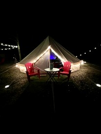 Rustic Bell Tent on a Texan Farm, Nestled in the Sam Houston National Forest, Perfect for a Weekend Getaway - Cleveland, Texas - glamping.directory