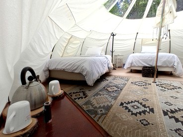 Charming Bell Tent Rental for Escapes to the Forest in Mellen, Wisconsin - Mellen, Wisconsin - glamping.directory