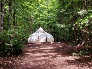 Charming Bell Tent Rental for Escapes to the Forest in Mellen, Wisconsin - Mellen, Wisconsin - glamping.directory