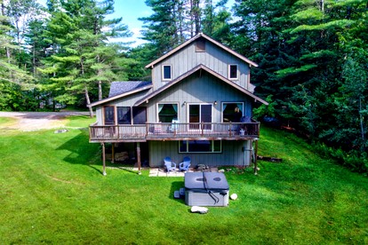Enchanting Vermont Cabin Retreat with Hot Tub and Firelit Evenings near Magic Mountain - Londonderry, Vermont - glamping.directory