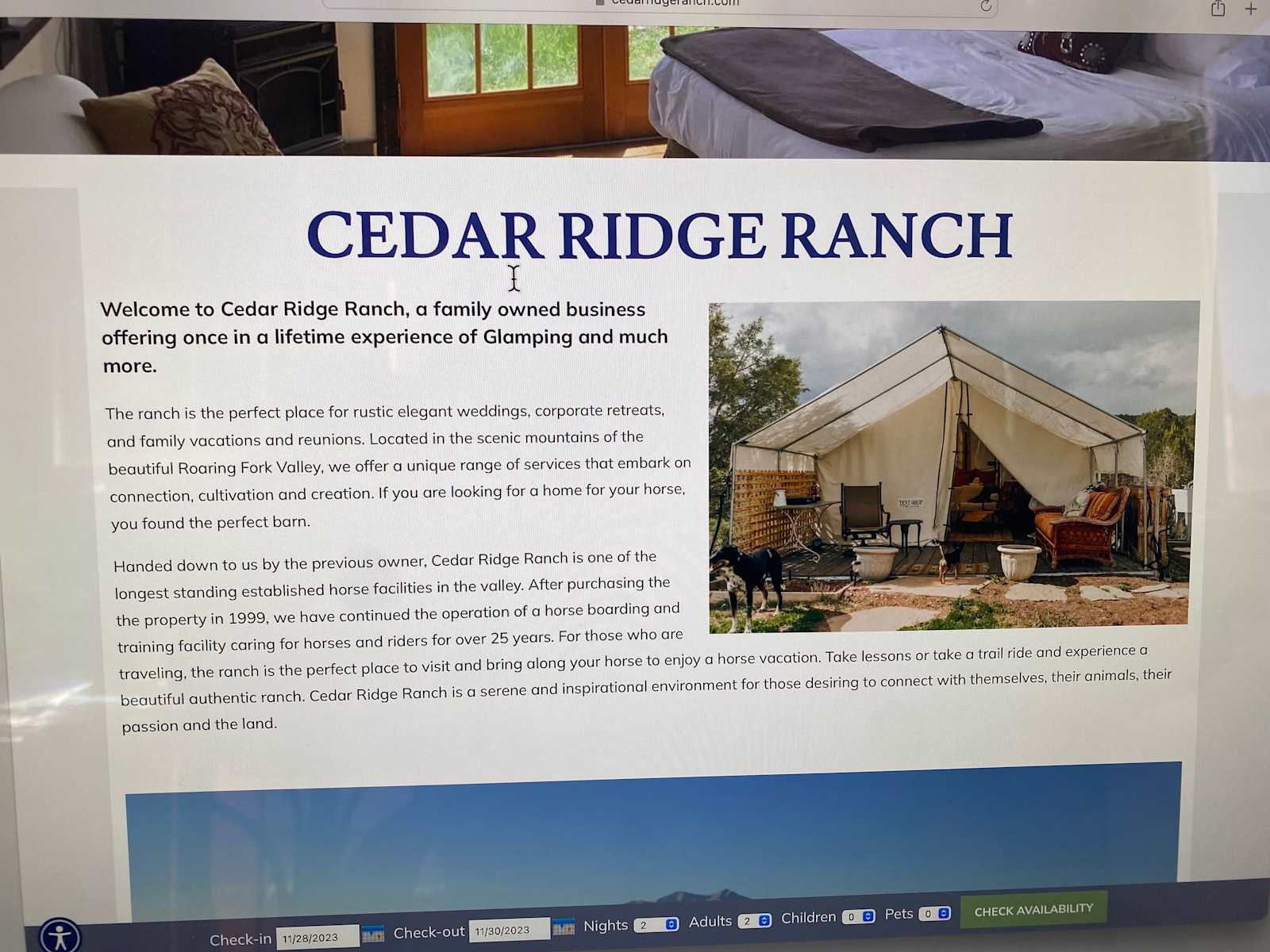 Cedar Ridge Ranch - glamping.directory