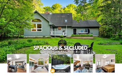 Serene Cabin with Beautiful Outdoor Space in Sister Bay, Wisconsin -  Sister Bay, Wisconsin - glamping.directory