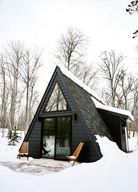A-Frame Paradise: Retreat with Exclusive Steam Sauna in Mission Township - Mission Township, Minnesota - glamping.directory
