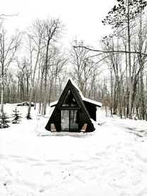 A-Frame Paradise: Retreat with Exclusive Steam Sauna in Mission Township - Mission Township, Minnesota - glamping.directory
