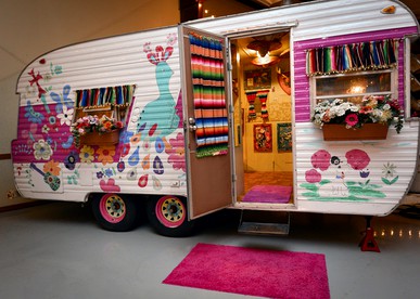 Mexican-Themed Camper for a Romantic Getaway near Smithville, Texas - glamping.directory