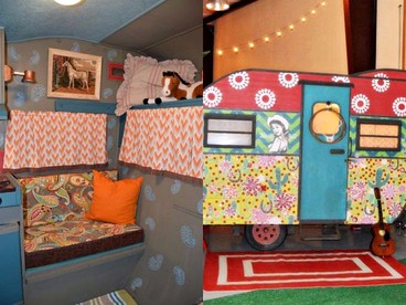 Mexican-Themed Camper for a Romantic Getaway near Smithville, Texas - Round Top, Texas - glamping.directory
