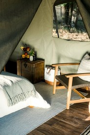 Secluded Tented Cabin Incredible for Families in South Carolina - Greenville, South Carolina - glamping.directory