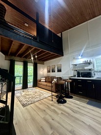 Tranquil Wooded Cabin Retreat with Private Hot Tub & Fire Pit Near Gentry, Arkansas - Gentry, Arkansas - glamping.directory