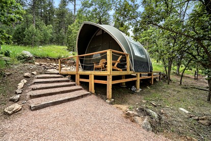 Peaceful Forest Glamping Stay with Scenic Trails Near Mount Rushmore in South Dakota’s Black Hills - glamping.directory