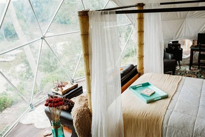 Riverfront Dome with Outdoor Living and Sunset Views in Alabama - Rogersville, Alabama - glamping.directory