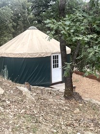 Cozy Yurt on a Hilltop Camping Compground for a Unique Glamping Getaway in North San Juan, California - glamping.directory