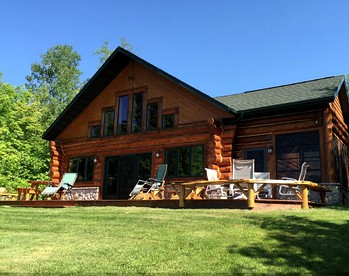 English Lake Escape -Custom Waterfront Log Cabin in Chequamegon National Forest - glamping.directory