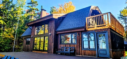 Cozy Lakeside Getaway with Panoramic Water & Mountain Views in Greenville, Maine - glamping.directory