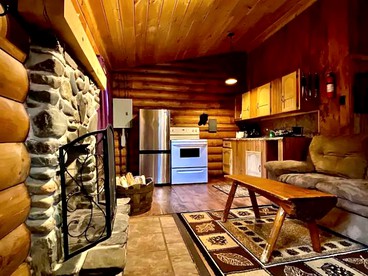 Rustic Log Cabin #6 - "Fireside" Near Franconia Notch State Park - Lisbon, New Hampshire - glamping.directory
