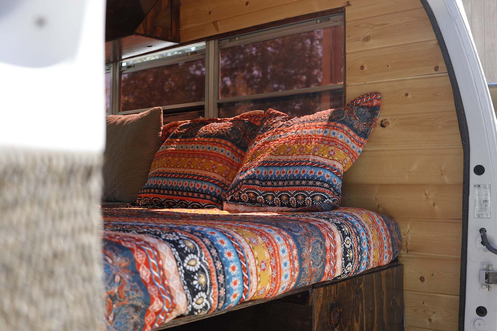 Skoolie in a secluded meadow - Littlerock, California - glamping.directory