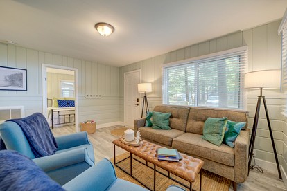 Cozy Cabin Escape to Lake Michigan in this Charming Glamping Getaway for Four - Muskegon, Michigan - glamping.directory