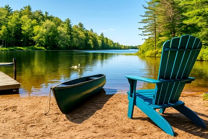Pet-Friendly, Rustic Cottage with Access to Messalonskee Lake and Views of Belgrade Stream with Hot Tub in Maine - Belgrade, Maine - glamping.directory