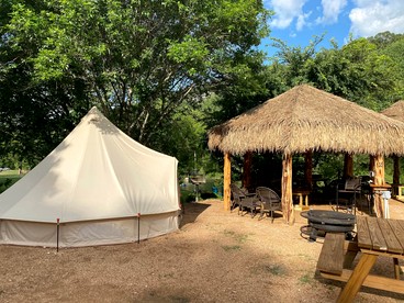 Tent #E & Cabana #6's Ultimate Family Glamping Getaway in New Braunfels, TX - New Braunfels, Texas - glamping.directory