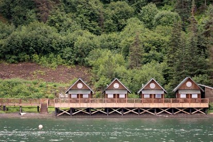 Rustic Log Cabin Rentals in Kachemak Bay, Alaska - Halibut Cove, Alaska - glamping.directory