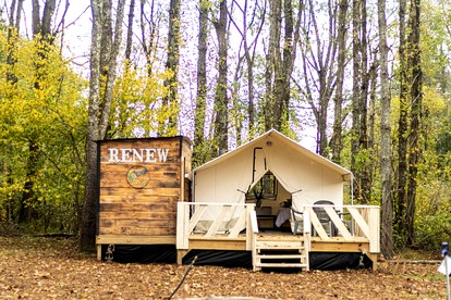 Comfortable Safari Tent Incredible to Reconnect with Nature in Brasstown, North Carolina - glamping.directory