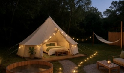 Luxurious Bell Tent for a Peaceful Glamping Escape near Brownfield, Texas - glamping.directory
