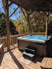 Stunning Mountain Cabin with Hot Tub and Game Room Near Asheville in Old Fort, NC - Old Fort, North Carolina - glamping.directory