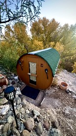 Amazing Unique Barrel Pod with Incredible Views for an Unforgettable Romantic Getaway near Lake Montezuma, Arizona - glamping.directory