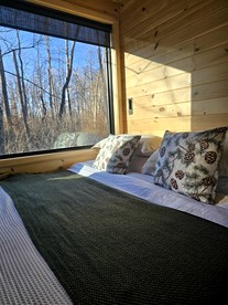 Serene Tiny House Nestled in the Woods in Quakertown for a Romantic Glamping Getaway in Pennsylvania - glamping.directory