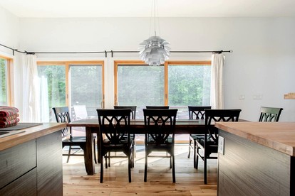 Secluded Contemporary Haven with Fire Pit & Sweeping Vistas in Margaretville, New York - Margaretville, New York - glamping.directory