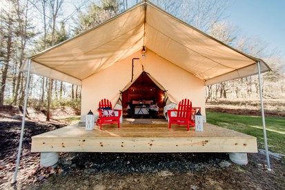 Beautiful Tent Ideal for Luxury Camping in Vermont - glamping.directory