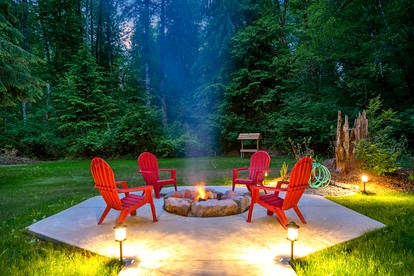 Secluded Forest Retreat with Hot Tub and Stone Fireplace in Ashford, Washington - Ashford, Washington - glamping.directory