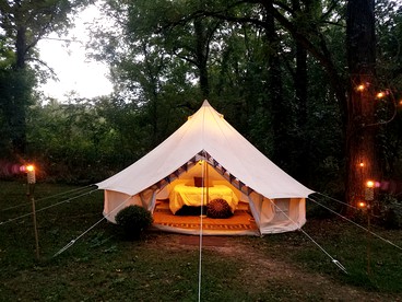 Riverfront Tent Rental for Luxury Camping near Eureka Springs - Eureka Springs, Arkansas - glamping.directory