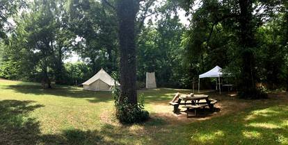 Riverfront Tent Rental for Luxury Camping near Eureka Springs - Eureka Springs, Arkansas - glamping.directory