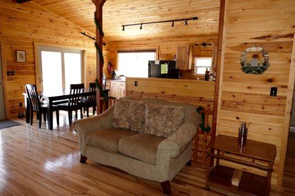 Spacious Mountain Cabin with a Fire Pit near Deep Creek Lake in Maryland - Oakland, Maryland - glamping.directory