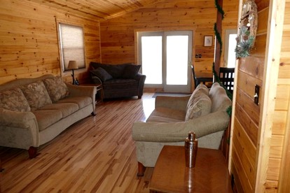 Spacious Mountain Cabin with a Fire Pit near Deep Creek Lake in Maryland - Oakland, Maryland - glamping.directory