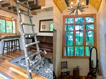 Secluded Tree House Rental with a Sleeping Loft near Lake Jocassee in South Carolina - Salem, South Carolina - glamping.directory