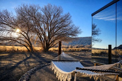 Contemporary Mirror Cabin Escape with Stargazing & Desert Views near Capitol Reef, Torrey Utah - Torrey, Utah - glamping.directory
