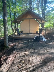Rustic Safari Tent on a Wonderful Farm Surrounded by Nature for an Amazing Glamping Experience in Otego, New York - Otego, New York - glamping.directory
