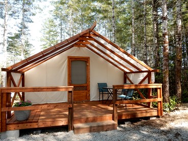 Gorgeous Safari Tent for a Glamping Getaway near Seattle, Washington - Belfair, Washington - glamping.directory