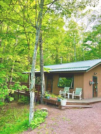 Secluded Waterfront Cabin Rental on Lake Superior near Red Cliff, Wisconsin - Bayfield, Wisconsin - glamping.directory