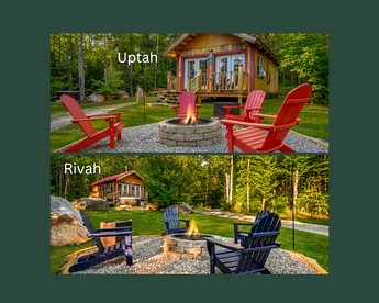 Peaceful Woodland Escape with Two Cabins, Firepit Nights & Hot Tubs in Bethel, Maine - Bethel, Maine - glamping.directory