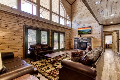 Pigeon Forge Adventures in this Spacious Cabin Rental for Group Glamping in Tennessee - Pigeon Forge, Tennessee - glamping.directory