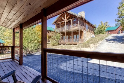 Pigeon Forge Adventures in this Spacious Cabin Rental for Group Glamping in Tennessee - Pigeon Forge, Tennessee - glamping.directory