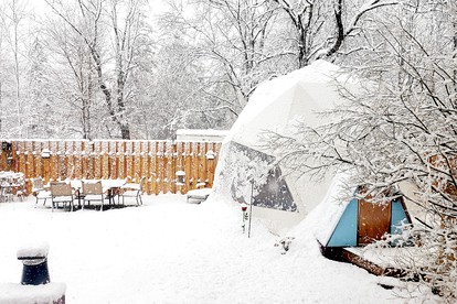 Romantic Glamping Dome in the Catskill Mountains near Woodstock, New York - glamping.directory